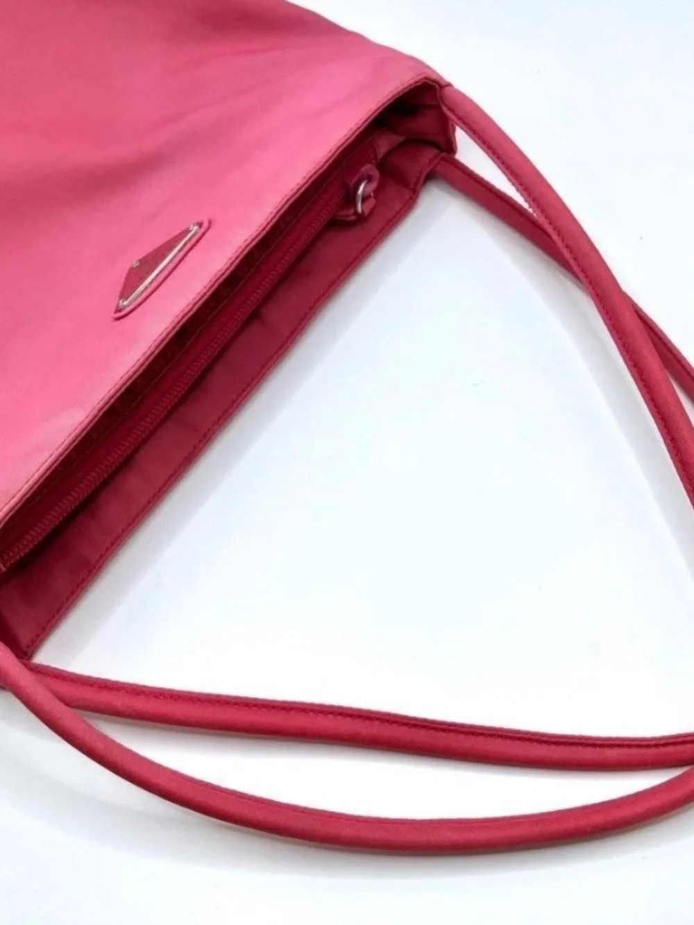 PRADA Tote Bag Pink Color Handbag Nylon - Used from Japan